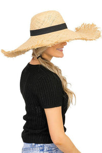 Raw Edge Sun Hat