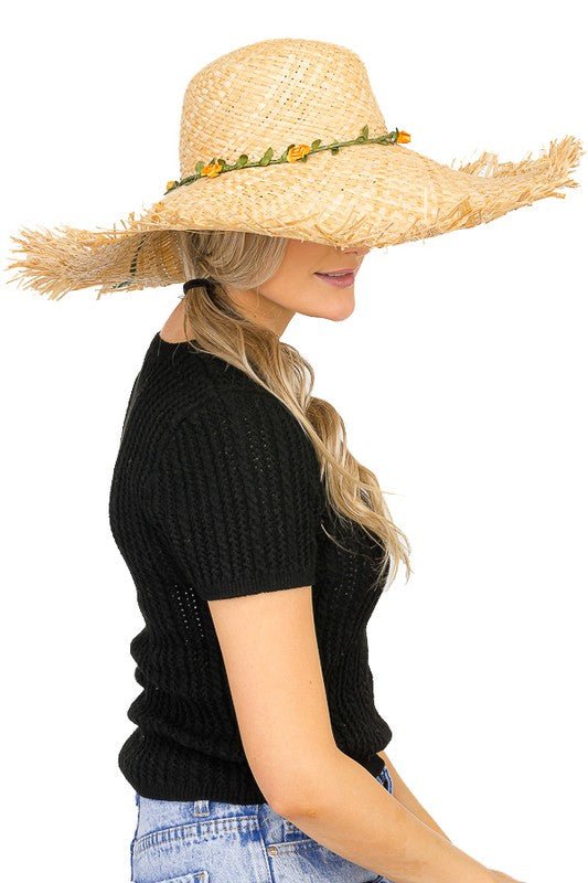 Floral Crown Sun Hat