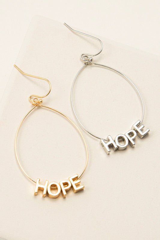 HOPE Hoop Earrings