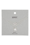 Layered Star Pendant Necklace