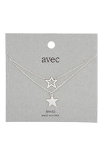 Layered Star Pendant Necklace