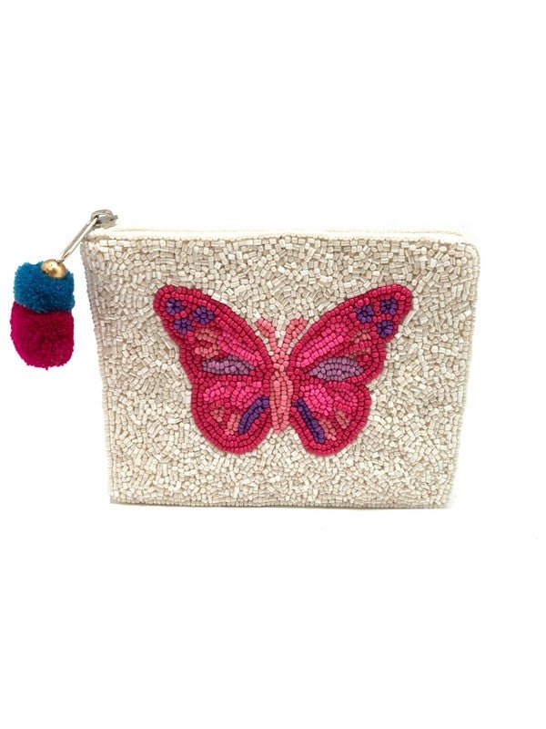 Butterfly Beaded Pouches