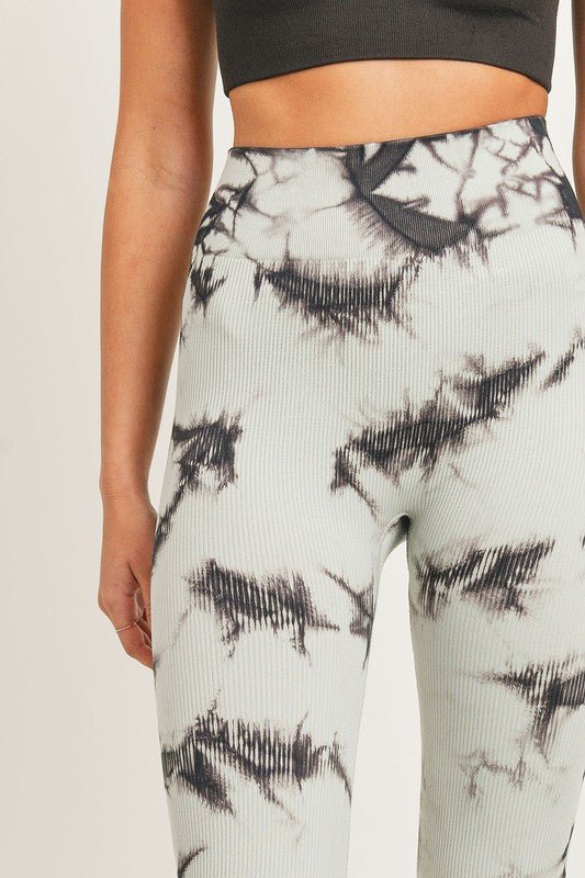 Tie-dye Ribbed Leggings