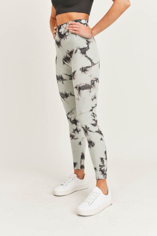 Tie-dye Ribbed Leggings
