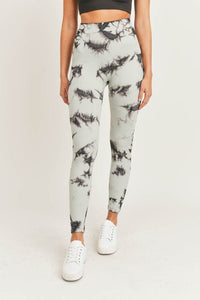 Tie-dye Ribbed Leggings