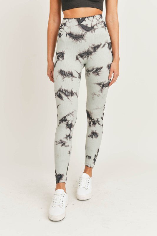 Tie-dye Ribbed Leggings