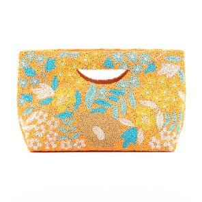 Tiana Designs Floral Beaded Handbag