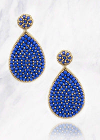 Teardrop Beaded Earrings
