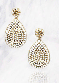 Teardrop Beaded Earrings