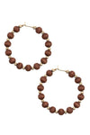 Wooden Hoop Earrings