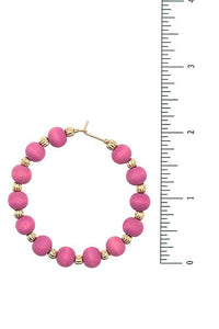 Wooden Hoop Earrings