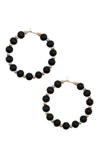 Wooden Hoop Earrings