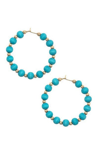 Wooden Hoop Earrings