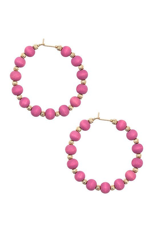 Wooden Hoop Earrings