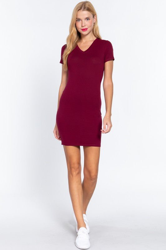 Knit Mini T-shirt Dress