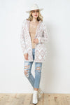 Aztec Hoodie Cardigan