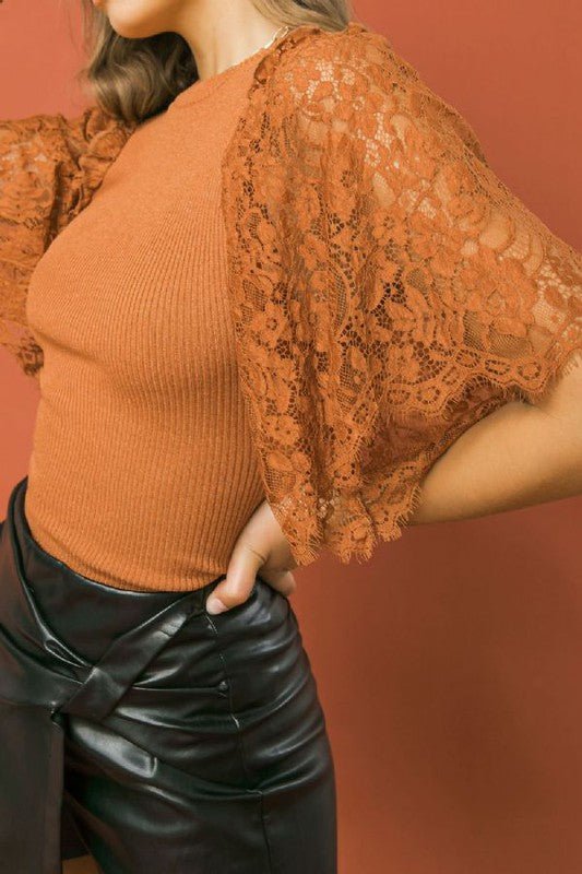 Lace Knit Sweater