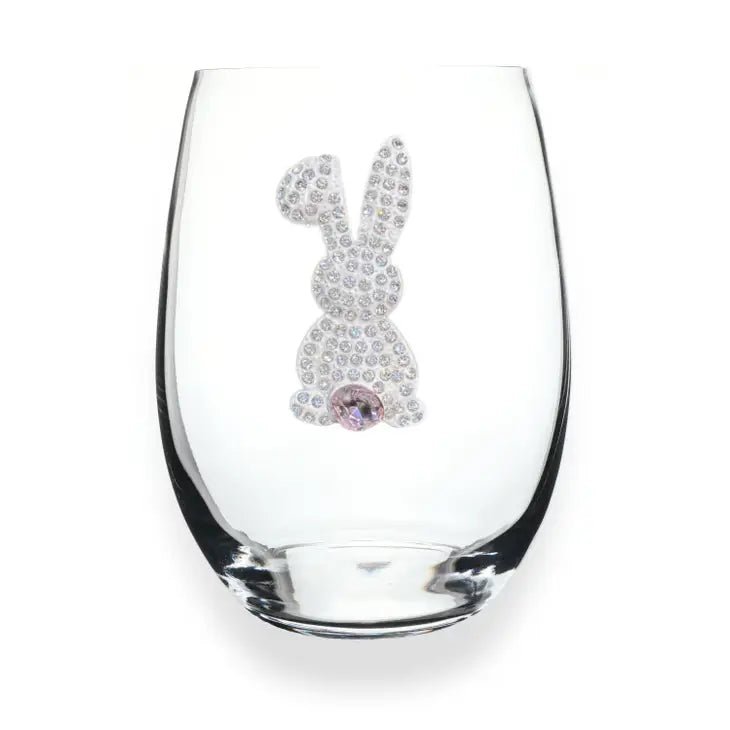 Jeweled Stemless Wine Glass
