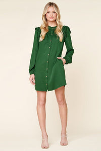 Button Down Shift Dress