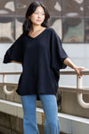 Oversized V-Neck Top