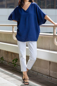 Oversized V-Neck Top