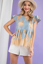 Lace Baby Doll Blouse