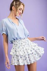 Floral Mini Skirt