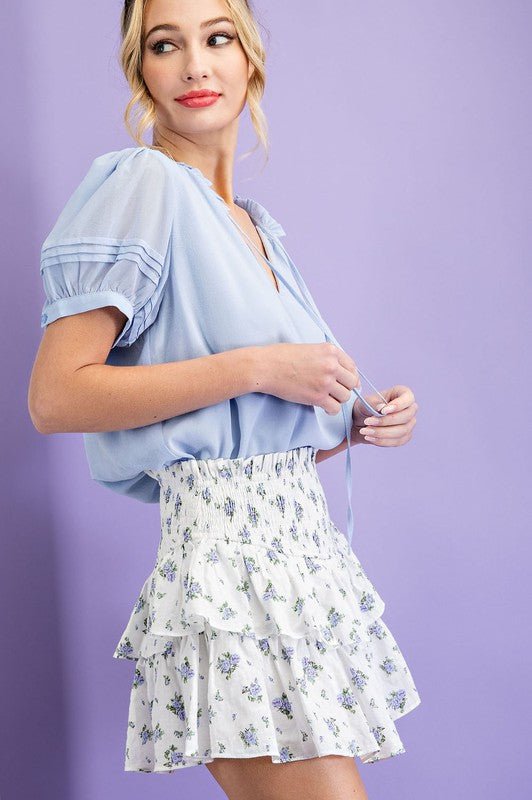 Floral Mini Skirt