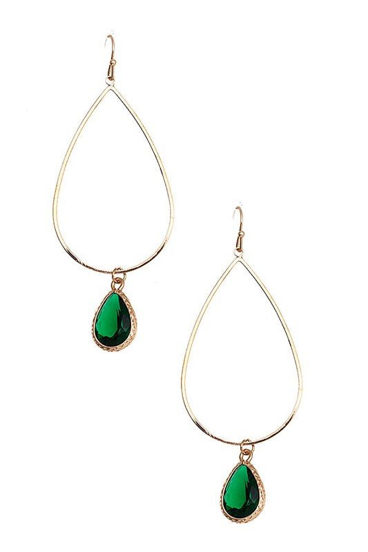 Teardrop Pendant Earrings