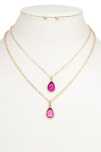 Teardrop Pendant Necklace