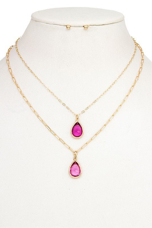 Teardrop Pendant Necklace