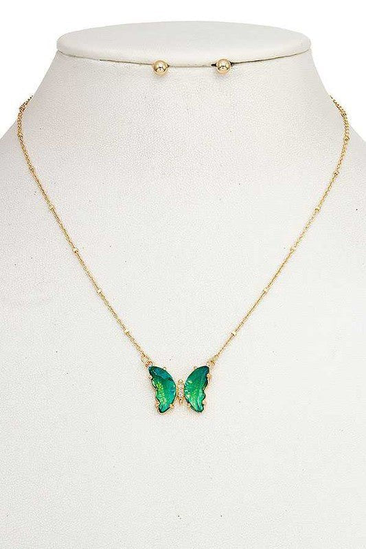 Butterfly Pendant Necklace