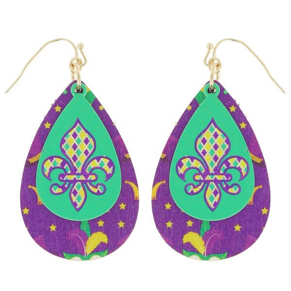 Mardi Gras Earrings