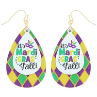 Mardi Gras Earrings