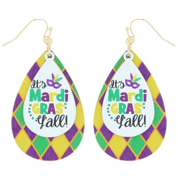 Mardi Gras Earrings