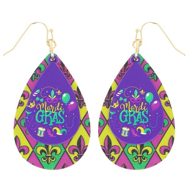 Mardi Gras Earrings