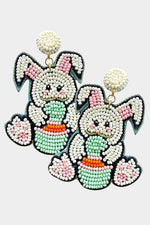 Bunny Beaded Earrings