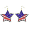 Stars And Striped Beaded Earrings