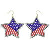 Stars And Striped Beaded Earrings