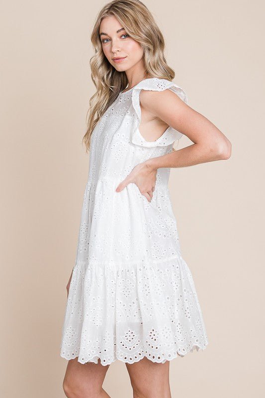 Tiered Ruffle Mini Dress