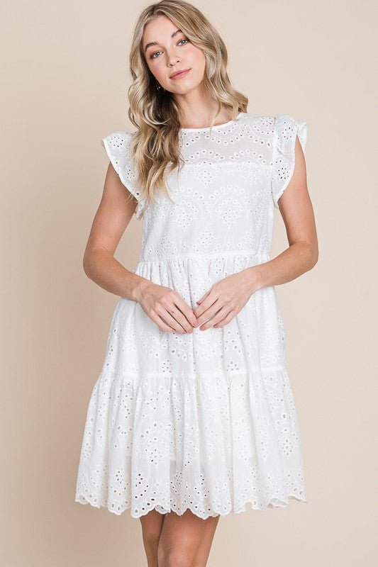 Tiered Ruffle Mini Dress