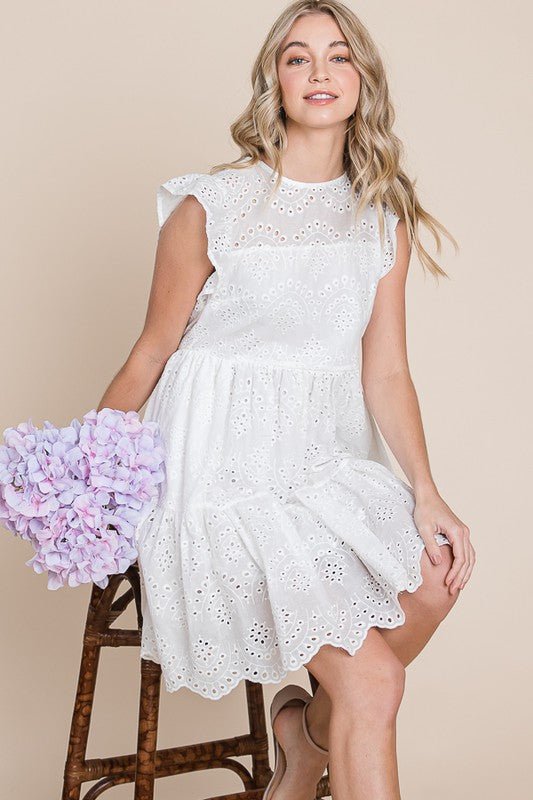Tiered Ruffle Mini Dress