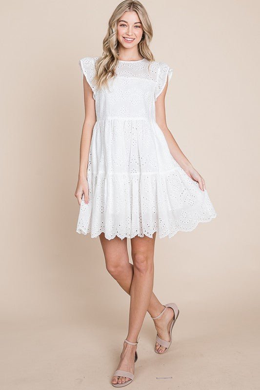 Tiered Ruffle Mini Dress