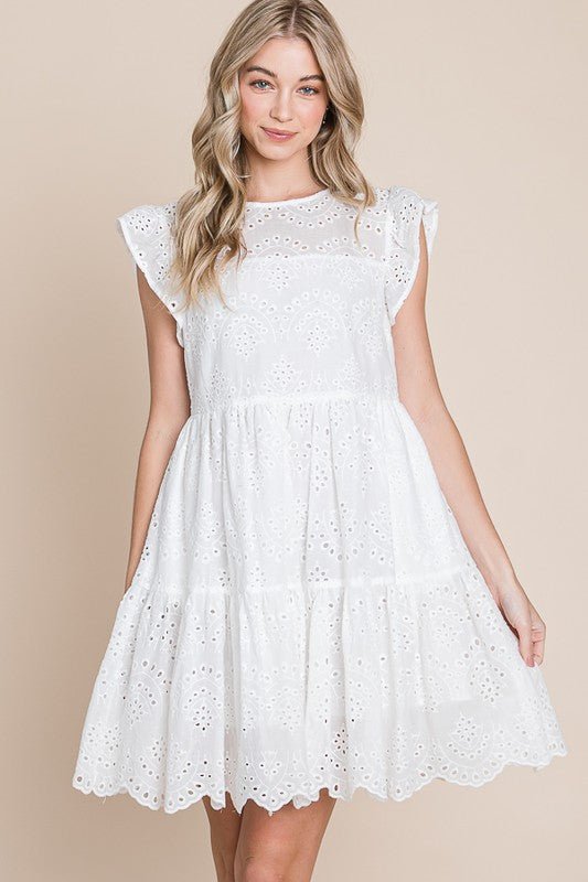 Tiered Ruffle Mini Dress