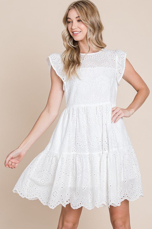 Tiered Ruffle Mini Dress