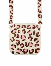 Pink Cheetah Print Box With Strap