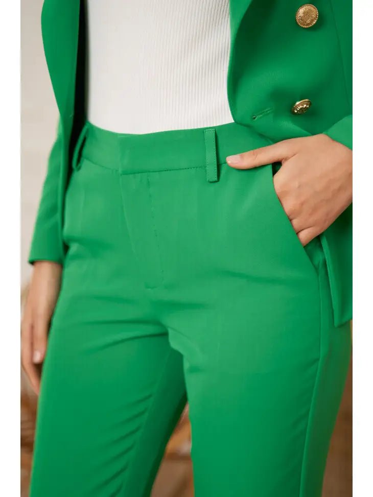 Natasha Suit Pants - Green
