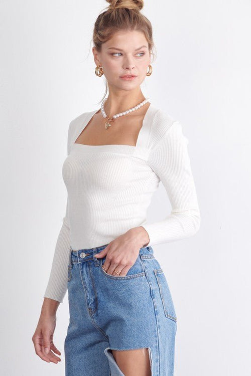Eve Ribbed Knit Top