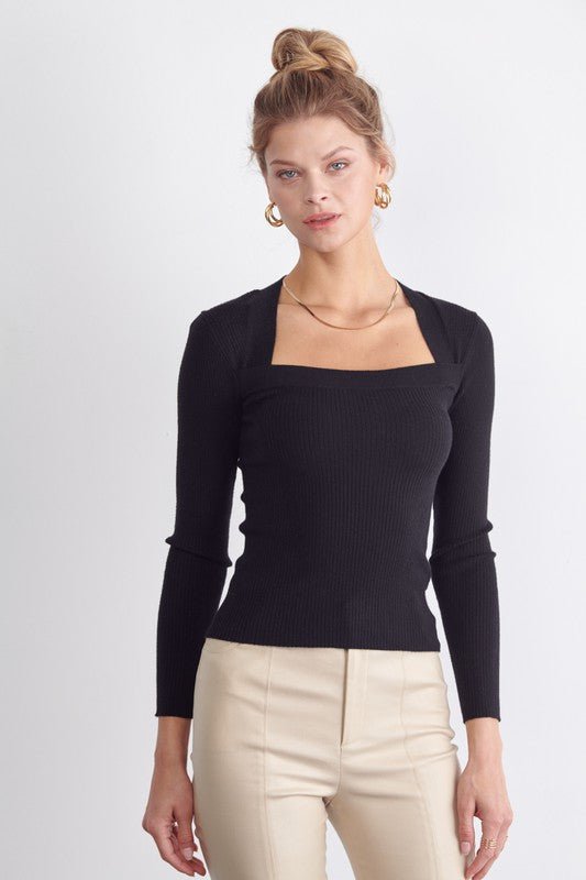 Eve Ribbed Knit Top