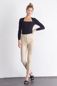 Eve Ribbed Knit Top